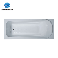 Baignoire transparente en acrylique pour adultes, prix d'usine, salle de bain d'occasion, bas prix