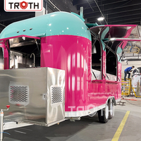 Food Truck Mobile Entièrement Équipé pour Burgers, Hot-Dogs, Shawarma, Restaurant Mobile Pas Cher, Camion de Nourriture Rapide pour la Vente en Europe