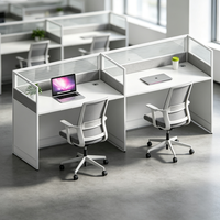Poste de travail modulaire en bois moderne et simple pour personnel de bureau, avec cloison amovible, table de travail, mobilier de bureau professionnel