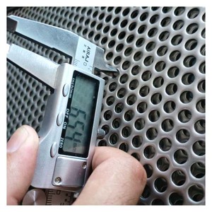 Gi Galvanisé Décoratif ultra Fine Perforé Plaque Métal Écran Feuille Panneau Maille Rectangulaire carré Rond Oblong Trou - Product Image 1