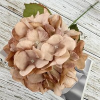 Fleur artificielle d'hortensia à flamme unique, décoration murale en tissu tressé, 70 cm, pour chemin de table, décoration intérieure et accessoires de photographie