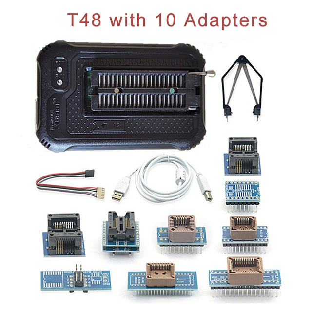 T48 High-Speed USB Programmer Notebook Car Motherboard Flash Bios Burning TL866 Upgraded Version Chip Programming OEM Guangdong