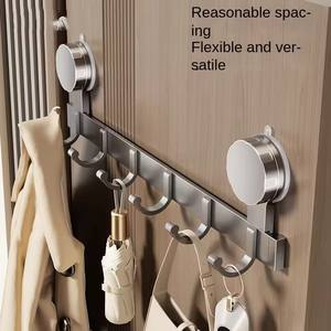 Crochet mural de salle de bain en aluminium robuste monocouche, flexible, détachable, écologique, à ventouse, <span class=keywords><strong>sans</strong></span> perforation, pour cuisine - Product Image 4