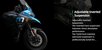 Moto à essence refroidie par eau ADV 500cc, système EFI automatique, ABS, frein à disque TCS, 45Kw, vitesse maximale 140KM/H, scooter sur route