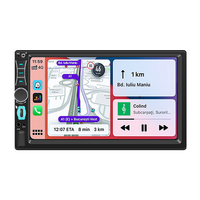 Autoradio double DIN 7 pouces Bluetooth, Carplay sans fil, Android Auto, radio FM, USB Type-C, lecteur MP5, voiture 2 DIN