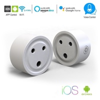 Prise intelligente WiFi SLS Tuya, norme sud-africaine, 10A 220-240V, avec contrôle à distance Alexa et Google Home