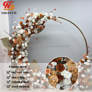 Décoration de mariage personnalisée en brun, chemin de table, centre de table, arrangement floral artificiel, arche florale, décoration d'événements - Product Image 2