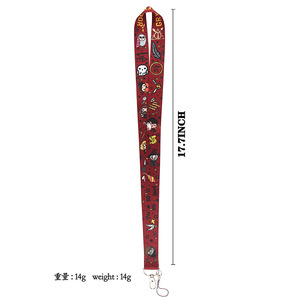 Cordón de teléfono móvil de dibujos animados mágicos Etiqueta de tarjeta de identificación Cordón de poliéster <span class=keywords><strong>Harry</strong></span> Rojo Negro - Product Image 3