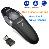 Clicker láser para presentaciones de Powerpoint Clicker Pointer Presentador inalámbrico de Powerpoint para presentación PPT Control remoto