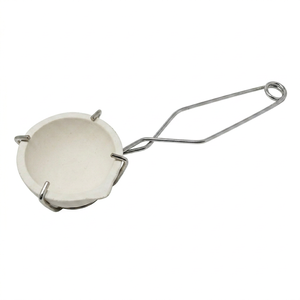 Support de creuset en céramique irrégulier avec poignée en acier inoxydable pour outil de fusion de bijoux SUNTOOLS/STIPL Modèle 198D - Product Image 1