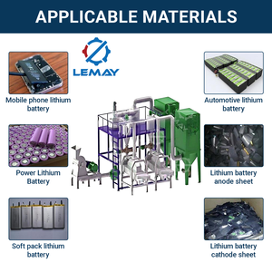 เครื่องบดแบตเตอรี่ลิเธียม900กิโลกรัม/ชั่วโมงเครื่องคัดแยกรีไซเคิลแผงวงจรขายดีอุปกรณ์บำบัด - Product Image 6