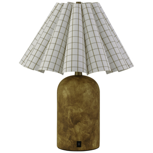 Lámpara de mesa facetada geométrica gris con base de salida | Iluminación moderna para la decoración de la habitación de invitados del hotel - Product Image 2