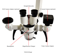 Microscope chirurgical binoculaire LED pour hôpital, microscope chirurgical à 90 degrés pour ORL et chirurgie ophtalmique mobile