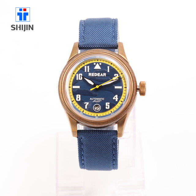 Professional Diver Water Resistant 10ATM Bronze Analog High Quality Full Mechanical Mens Watch Customizable Miyota 9015