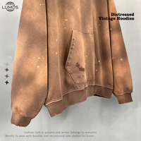 Nueva Sudadera con Capucha de Estilo Hip Hop Urbano, Gruesa y Holgada para Hombre, en Felpa Francesa, con Lavado Enzimático y Logotipo Personalizado