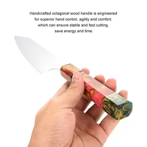 Keskin ve dayanıklı Pakistan tarzı damascus bıçak 8" dilimleme bıçağı