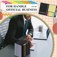 Ensemble de 10 carnets à spirales, petit bloc-notes avec poche pour stylo, bloc-notes ligné pour les fournitures de bureau, d'école et d'affaires