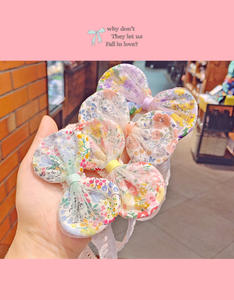 المرأة الملونة الترتر الملتوية معقود رئيس التفاف مطاطا العمامة القوس عقال إكسسوارات الشعر - Product Image 5