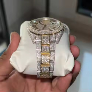 Orynthian Prestige Crown Mechanical <b>Men's</b> Luxury Stainless Steel <b>Watch</b> with Analog Display and Lab Grown Diamond Array - Product Image 3