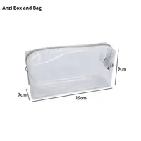Nouvelle Trousse de Maquillage et Trousse à Crayons Transparente en PVC, Grande Capacité, Boîte à Papeterie avec Fermeture Éclair, Étanche