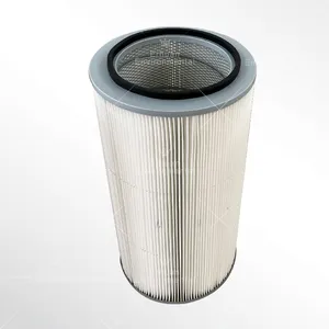 Filter udara lipat pe penghilang debu industri elemen filter pengganti poliester lipit