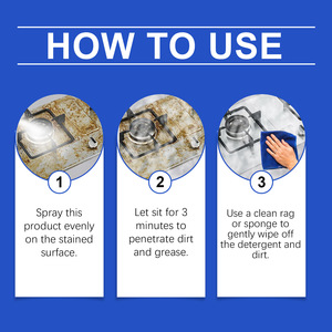 Nettoyant en spray jetable <span class=keywords><strong>pour</strong></span> graisse et mousse de <span class=keywords><strong>cuisine</strong></span> avec puissance de nettoyage en profondeur <span class=keywords><strong>pour</strong></span> éliminer les taches - Product Image 6