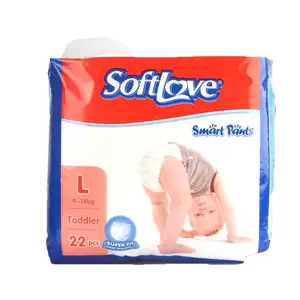 Softlove hot selling good quality mother&#39;s choice L 22&#39;S disposable baby diapers