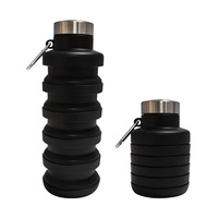 Vente en gros de bouteilles en silicone réutilisables mignonnes de 200 ml à 500 ml