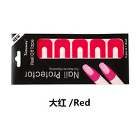 Venta caliente Manicura en forma de U Cubierta de dedo Herramienta de uñas Pegatinas Anti-desbordamiento Esmalte Peel Off Tape Protector de uñas Pegatinas Herramienta