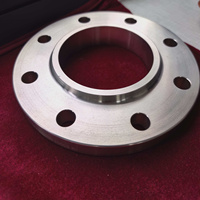Bride de raccordement en acier inoxydable DIN2543 RF DN100 PN16, face d'étanchéité concentrique usinée, polie, résistante à la corrosion