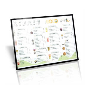 Marco de Aluminio Ultrafino Decorativo Rectangular A4 A3 A2 A1, Caja de Luz para Póster con Marco a Presión, Vidrio Templado Acrílico LED para <span class=keywords><strong>Menú</strong></span> de Restaurante - Product Image 1