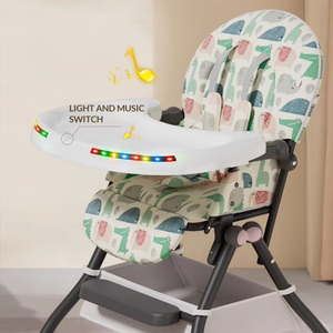 <span class=keywords><strong>Chaise</strong></span> haute bébé réglable <span class=keywords><strong>et</strong></span> pliable avec roulettes – Offre spéciale - Product Image 3