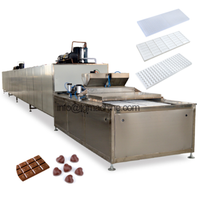 Machine de traitement du chocolat automatique compacte et économique, ligne de production de chocolat, machine à tremper le chocolat