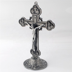 Regalo de ornamento para el hogar y la Oficina, Estatua de la religión católica de pie, Cruz de 12 apóstoles - Product Image 5