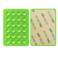 Support de téléphone portable adhésif en silicone Design B avec ventouse pour Android, support mains libres à forte adhérence, portable, couleur personnalisable