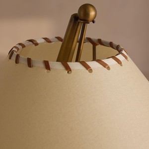 Scandinavian Modern Floor Lamp Wood Base <b>Led</b> Light Source Changeable Color <b>Tree</b> Fiber Lampshade Living Room Study Bedroom - Product Image 5