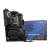 Soket DDR5 WIFI karbon, Motherboard komputer MSI Motherboard MPG X670E mendukung prosesor Gaming 7000