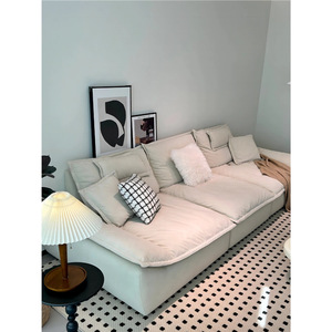 <span class=keywords><strong>Canapé</strong></span> d'angle moderne nordique en forme d'oreilles d'éléphant, ensemble de canapés en ligne droite, mobilier de luxe pour salon, vente en gros d'usine <span class=keywords><strong>à</strong></span> <span class=keywords><strong>prix</strong></span> abordable pour la maison - Product Image 2