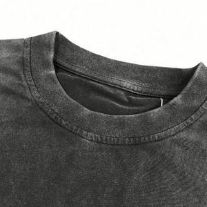 Camisetas Vintage Personalizadas para Hombre, Lavadas al Ácido, Desgastadas, Extra Grandes, 100% Algodón, Corte Regular, de Lujo, Lisas, con Cuello Redondo - Product Image 3