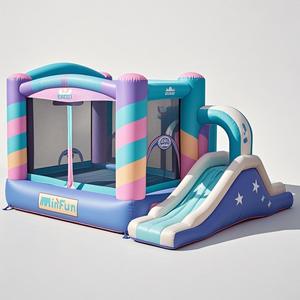 Castillo de salto inflable portátil de primera calidad, casa de rebote, Material de PVC reforzado con Color caramelo para uso en interiores y exteriores - Product Image 3