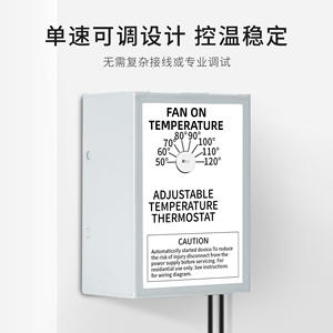 Controlador de Temperatura Mecánico Normalmente Abierto NOXT/Noscott ZRF011 con Carcasa de Chapa Metálica - Termostato de Control de Ventilación A134 - Product Image 4