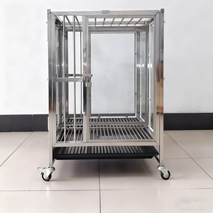 Nefes Alabilen Camlı, Düğme Kapatmalı ve Çelik Çerçeveli Veteriner Ekipmanları Köpek Taşıma Çantası - Product Image 4