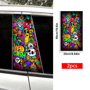Pegatina de pilar de puerta de coche creativa personalizada varios estilos impermeable antiarañazos vinilo B Pilar calcomanía - Product Image 2
