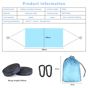 <span class=keywords><strong>Hamac</strong></span> de camping double pour 2 <span class=keywords><strong>personnes</strong></span>, loisirs de plein air, ultraléger, 450 lb - Product Image 3