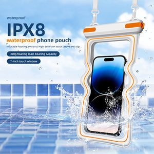 Étui de té<span class=keywords><strong>l</strong></span>éphone étanche flottant transparent gonflable avec écran tactile IPX8 pour la natation et la plage - Product Image 3