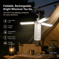 Lampe de camping multifonctionnelle pliable pour l'extérieur Lampe de poche portable pour avion Lampe d'inspection magnétique forte Torches
