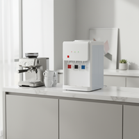 Distributeur d'eau chaude et froide portable en ABS argenté pour table, idéal pour l'extérieur, la maison et l'hôtellerie, écologique