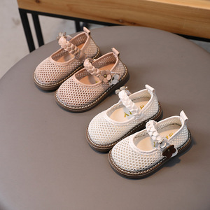 Wholesale Children's Knitting Hollow Out Princess Footwear Girls' <b>Shoes</b> <b>Soft</b> Soled Korean Princess <b>Shoes</b> - Product Image 2