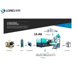 LS-A6 Chất lượng cao đầy đủ tự động vật nuôi căng thổi đúc máy 50ml đến 2L nước trái cây trà chất tẩy rửa chai có cồn 7000 - Product Image 6