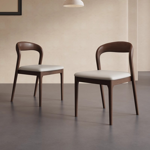 Sedia <span class=keywords><strong>da</strong></span> Pranzo in Legno Massello Stile Nordico-Italiano, Design Minimalista con Schienale - Product Image 3